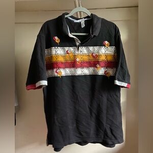 Black OG ROCA WEAR shirt red white and yellow accents